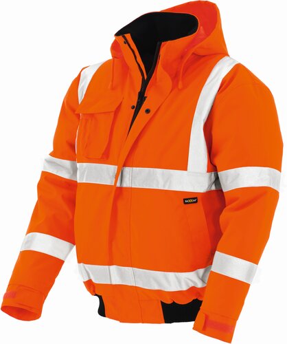 Warnschutz – Pilotenjacke, Leuchtorange, Gr. S