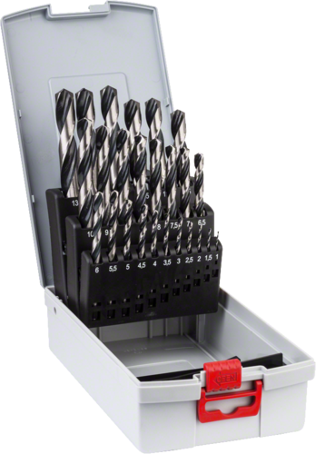 Metallspiralbohrer-Set Pro Box, 1 – 13 mm, 25-tlg.