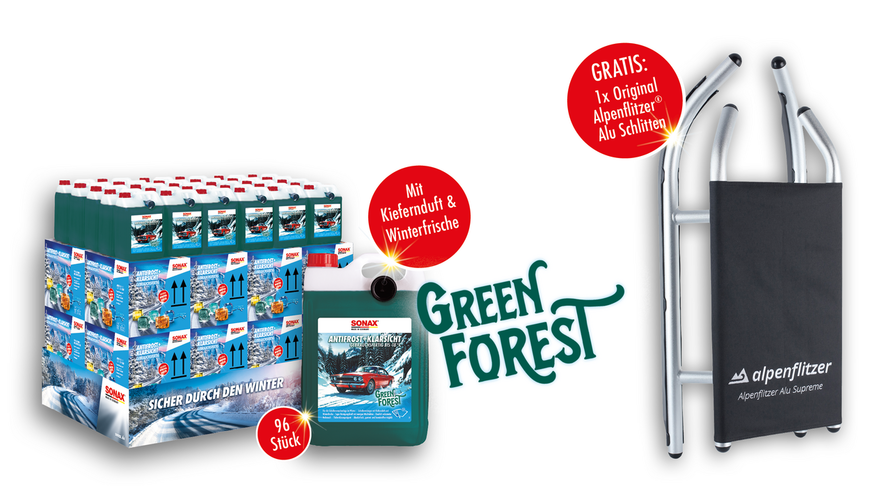 SONAX AntiFrost+KlarSicht bis -18 °C Green Forest, 5 Ltr.